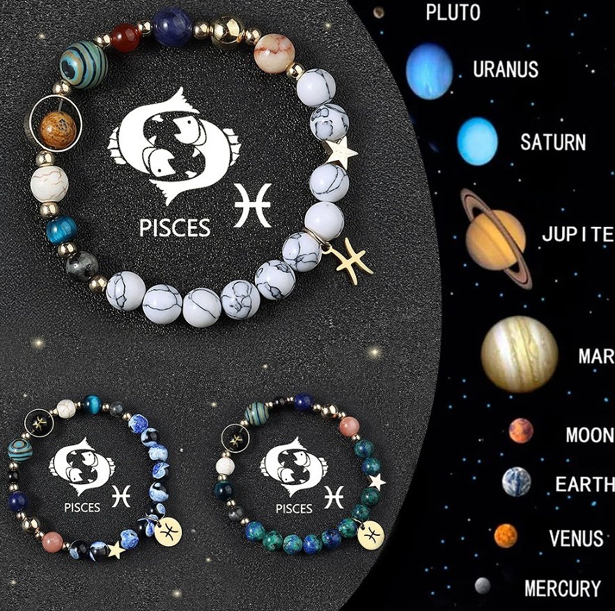 Crystal Stone Zodiac Sign Bracelet - Image 3